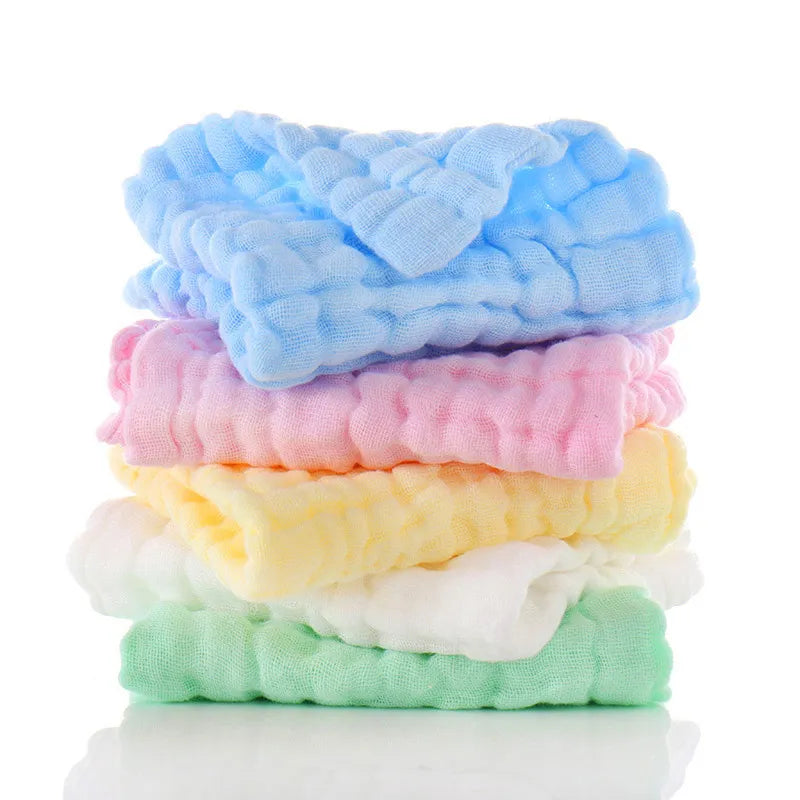 Baby Bath Face Towel Saliva Towels 6 Layer Cotton Newborn Feeding Saliva Towels Washcloth Hand Towel Handkerchief 30x30cm