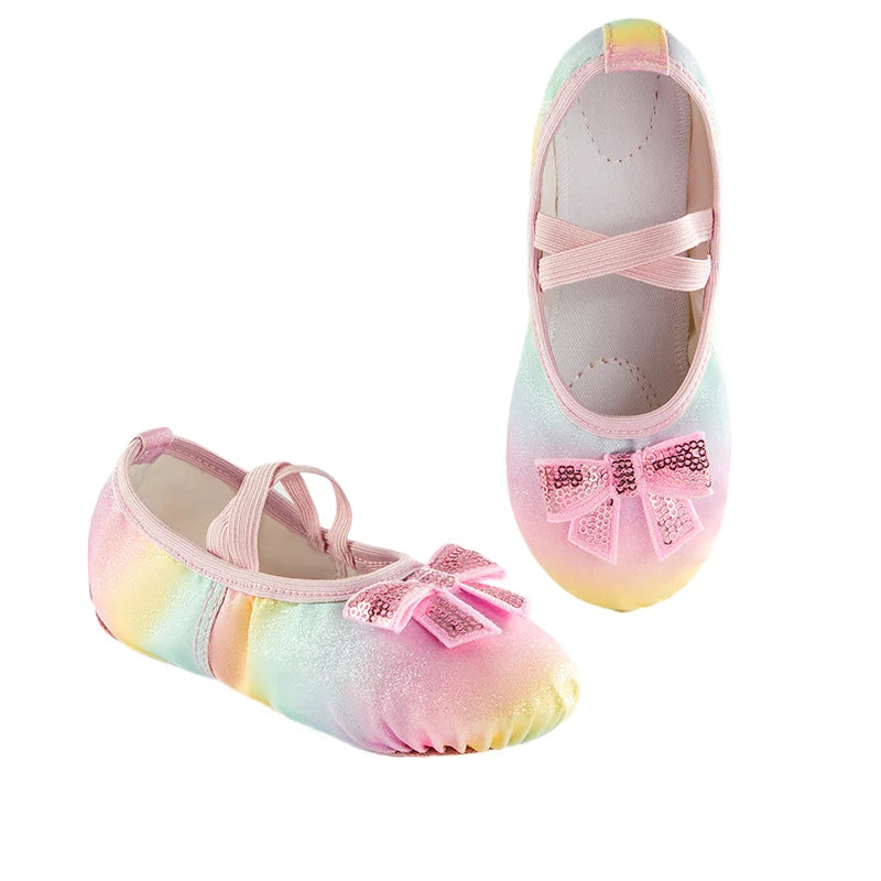 Ballet Shoes Split-Sole Dance Practice Shoes Soft Lightweight Elastic