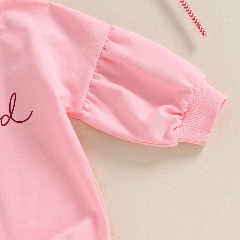 Lovely Newborn Baby Girls O-neck Sweatshirts Headband Outfits