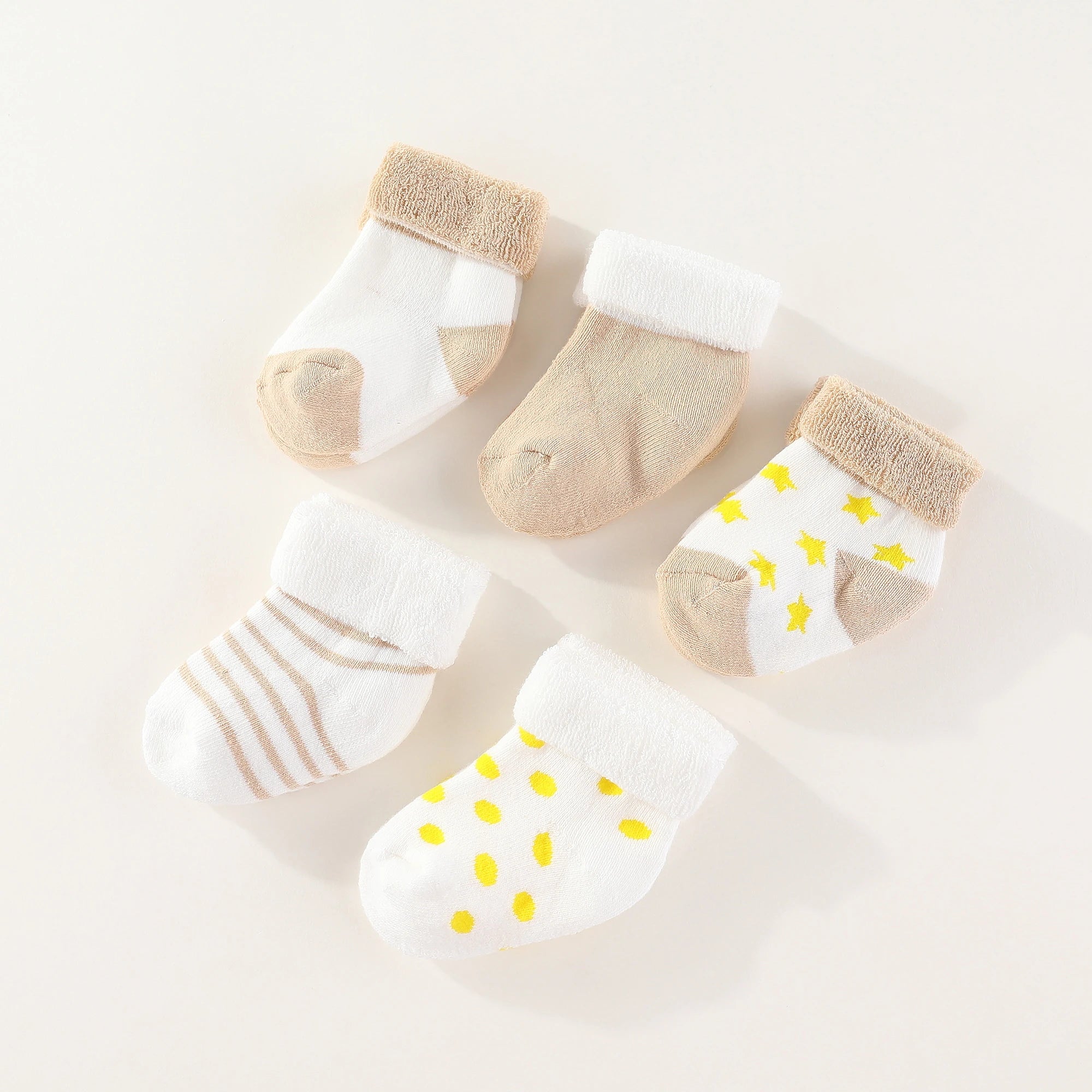 5 Pairs 100%Cotton Baby Socks Sets