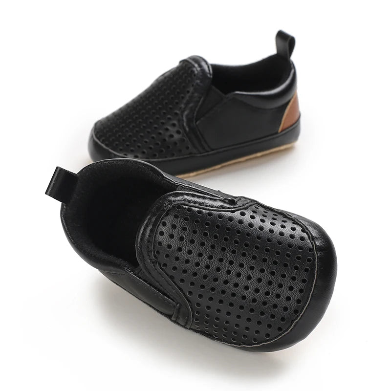 Newborn Baby Prewalker Casual Shoes Leather Non-Slip Soft 0-18M
