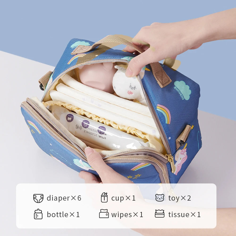 2in1 Portable Diaper Changing Bag Waterproof Changing Pad