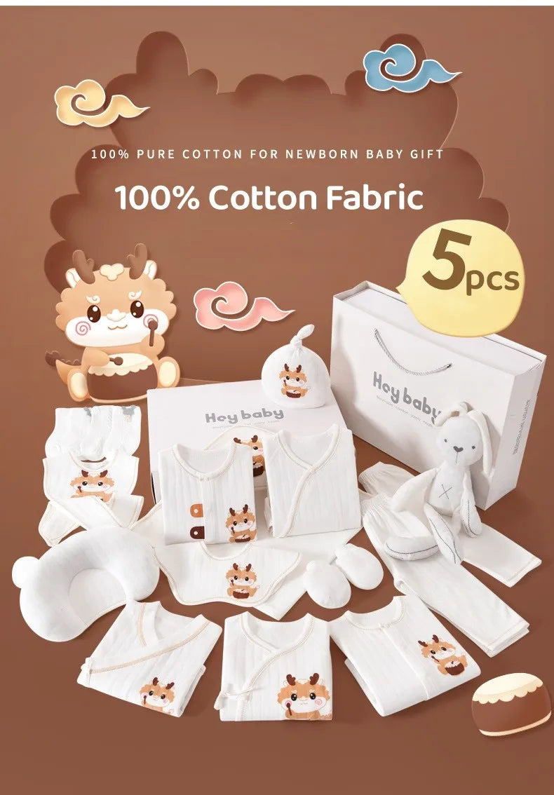 15/18/20pcs Dragon Cotton Newborn Baby Gift Without Box