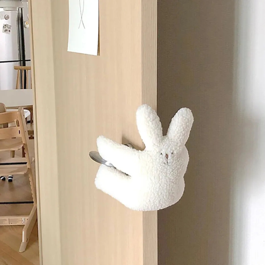 40cm Baby Care Door Stopper Cute Bear Rabbit Soft Sheep Fleece Baby Safety Mat Door Lock Guard Newborn Children Finger Protector