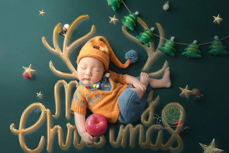 Newborn Photography Clothing Cute Hat+Top+Pants 3Pcs/Set