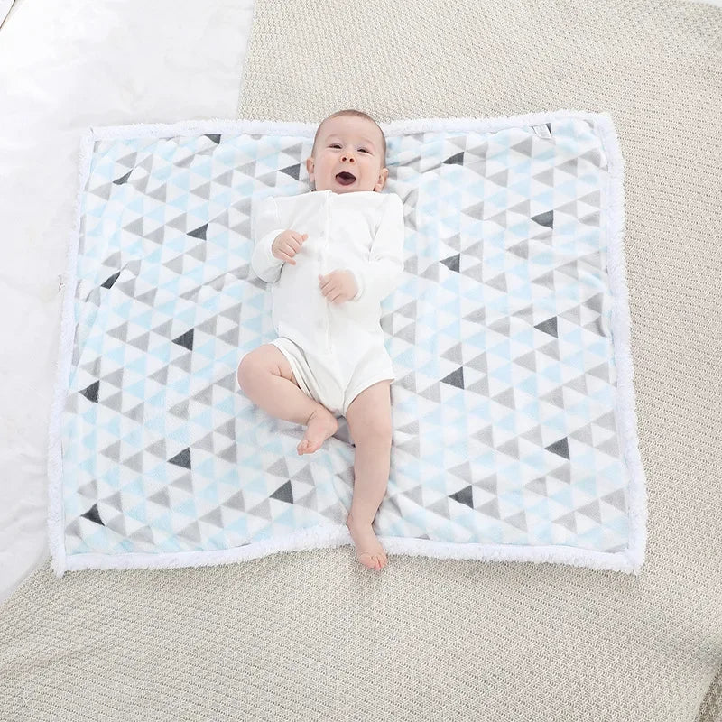 Velvet Thickened Double Layer Soft Comfort Baby Blanket