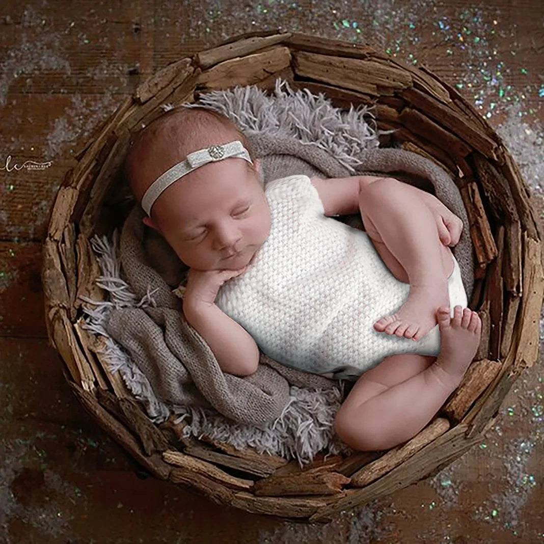 Newborn Photography Clothing Princess Lace Bow Tie Props