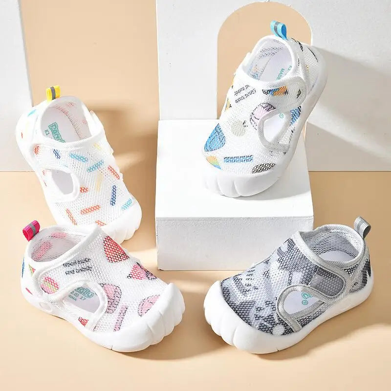 1-4T Baby Sandals Summer Breathable Air Mesh Unisex Shoes Anti-slip