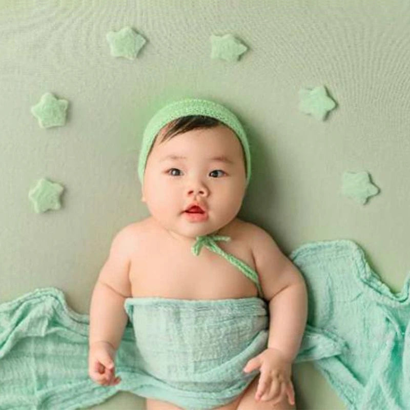 Newborn Photography Props Wool Felt Moon and Star Mini Props