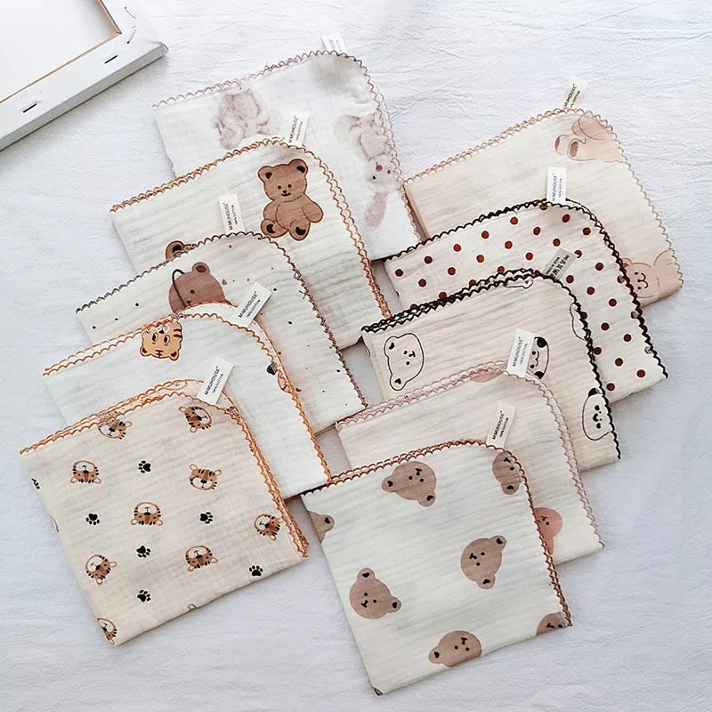 4 Layer Soft Saliva Towel Cotton Baby Face Towel
