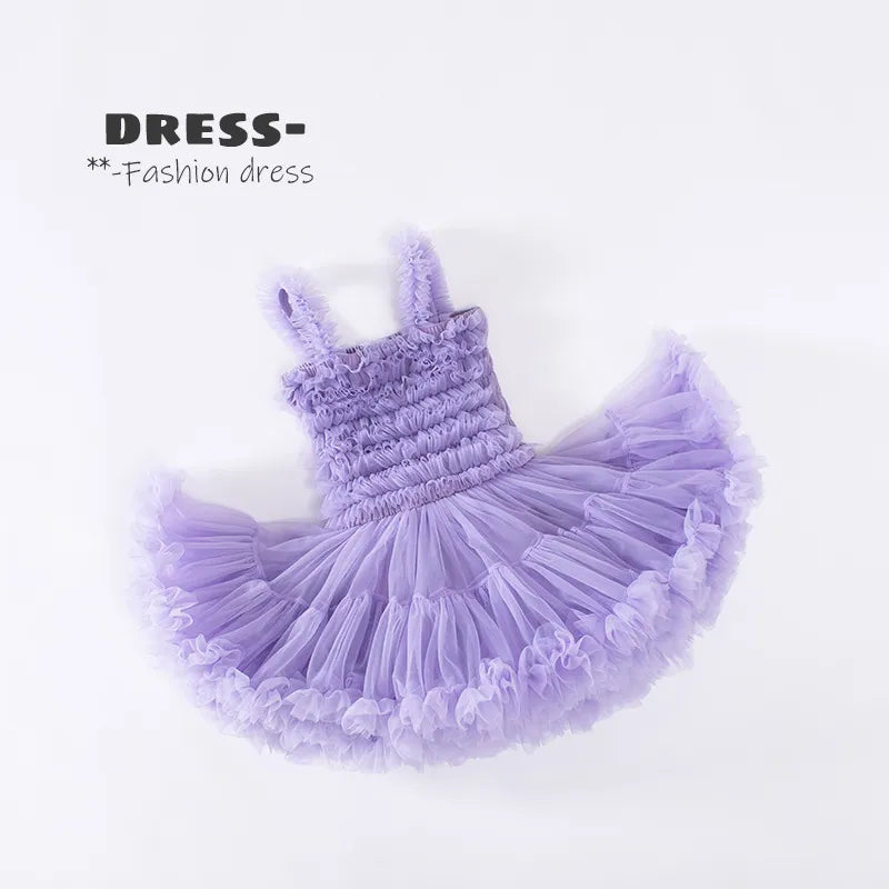 Girls Tutu Dress Toddler Handmade Tulle Party Dresses