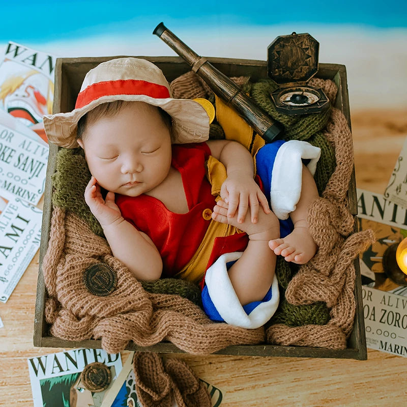 Funny Baby Boy Cute Hat+Top+Pants Baby Photo Props Accessories