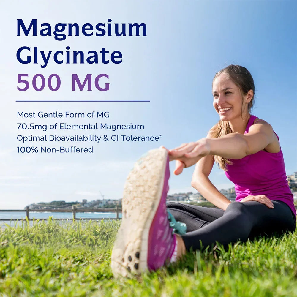 60 Pills Magnesium glycine capsule dietary supplement health food