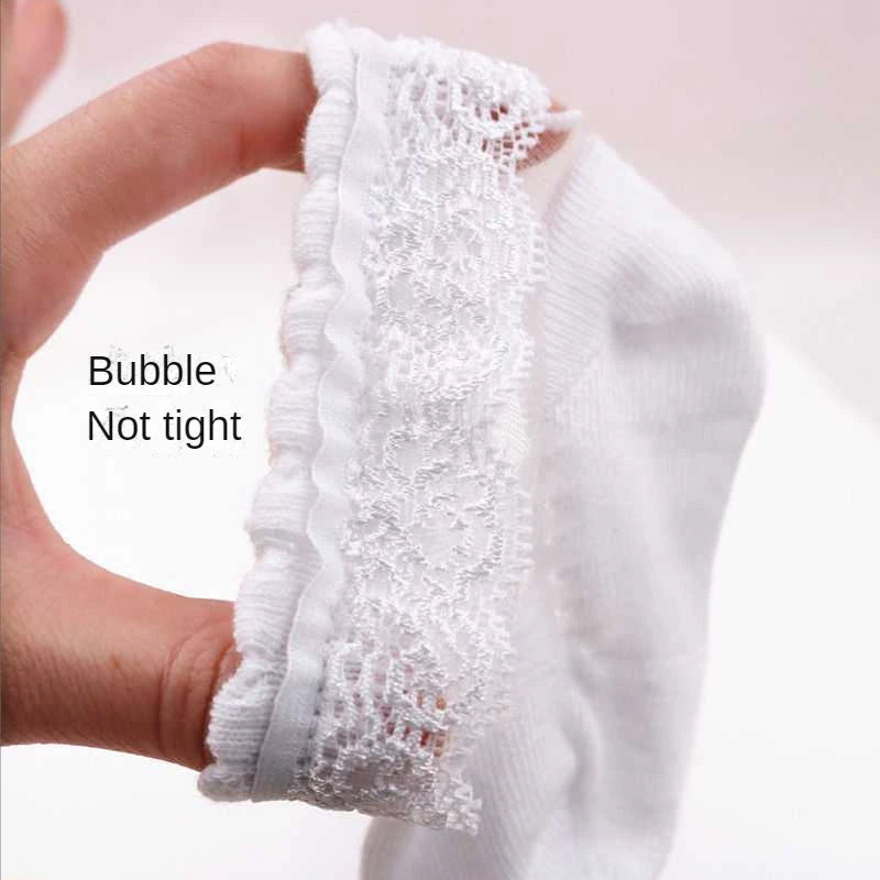 Cute Lace Flower Baby Socks Cotton