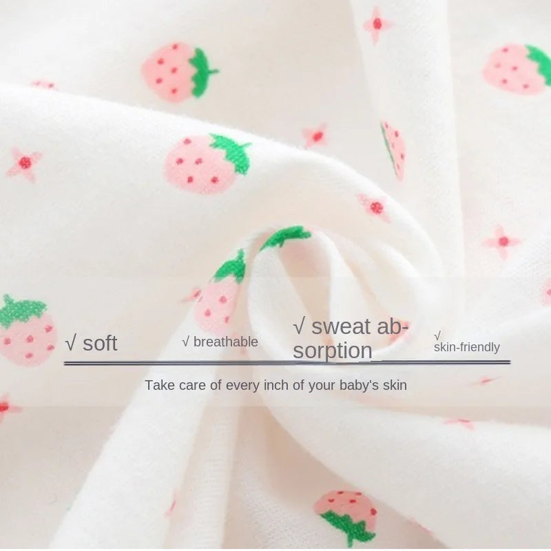 Newborn Baby Girl Romper Infant Short Sleeve Cotton Jumpsuit 0-18M