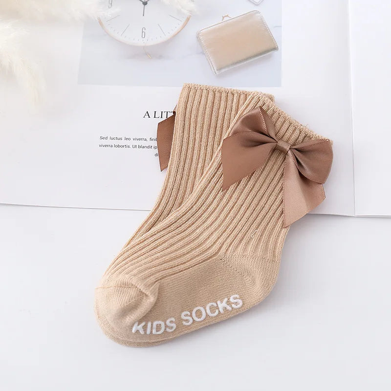 Baby Accessories Newborn Big Bow Floor Socks