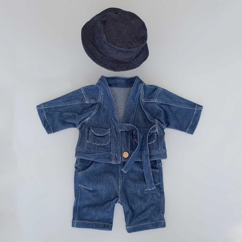 Newborn Photography Props Clothes Suit Set
