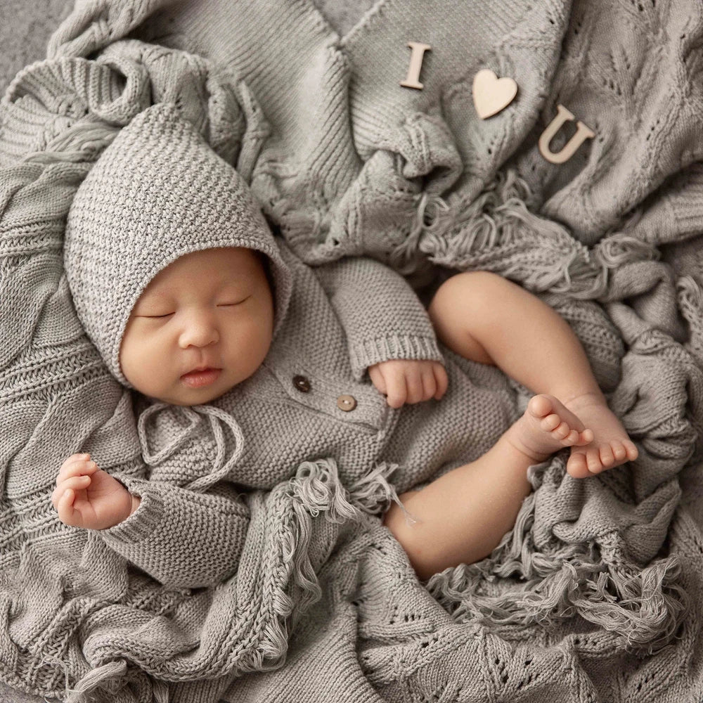 Knitted Baby Boy Costume Newborn Photography Props