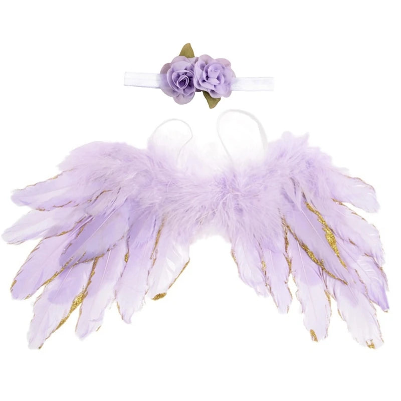 Baby Angel Wing with Headband Photo Shooting Accessories