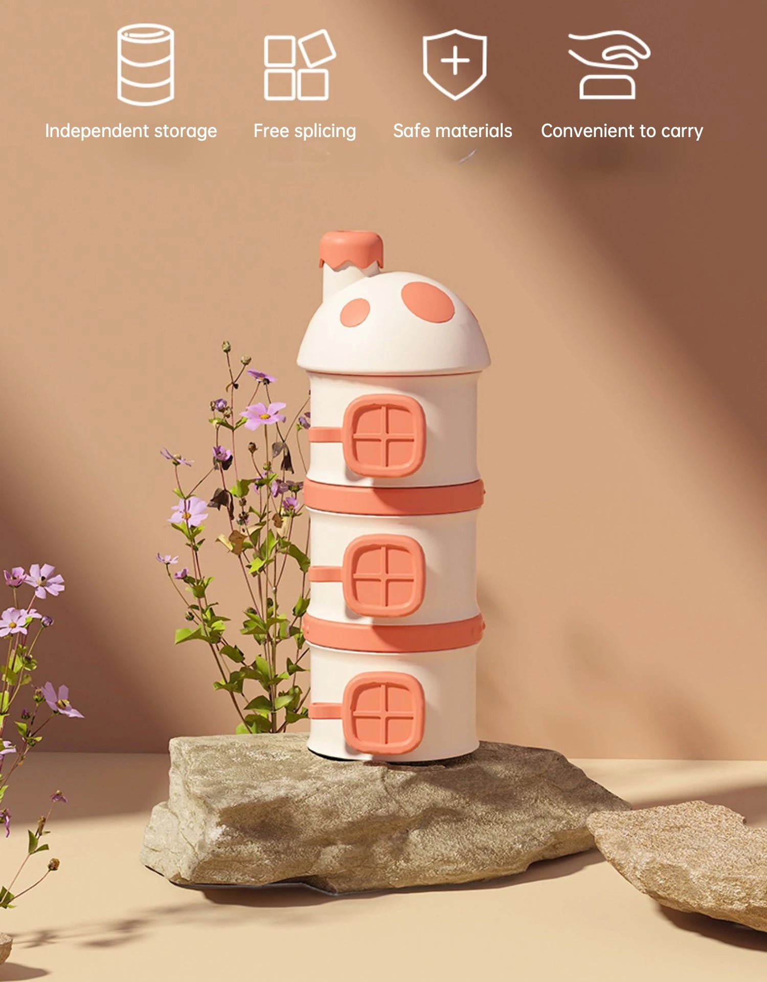 Baby Milk Powder Dispenser Box Snack Container