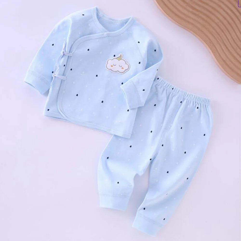 Autumn Baby Girl Outfit Set Two Pieces Cotton Underwear 0-6 Months