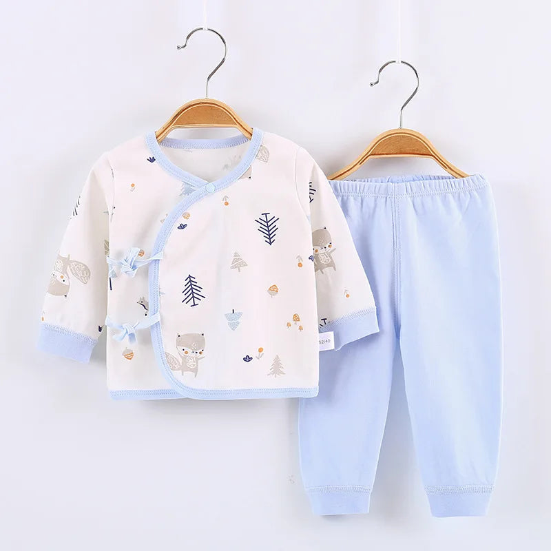 Autumn 0-6 Months Infant Clothing Set Cotton Newborn Boys Underwear