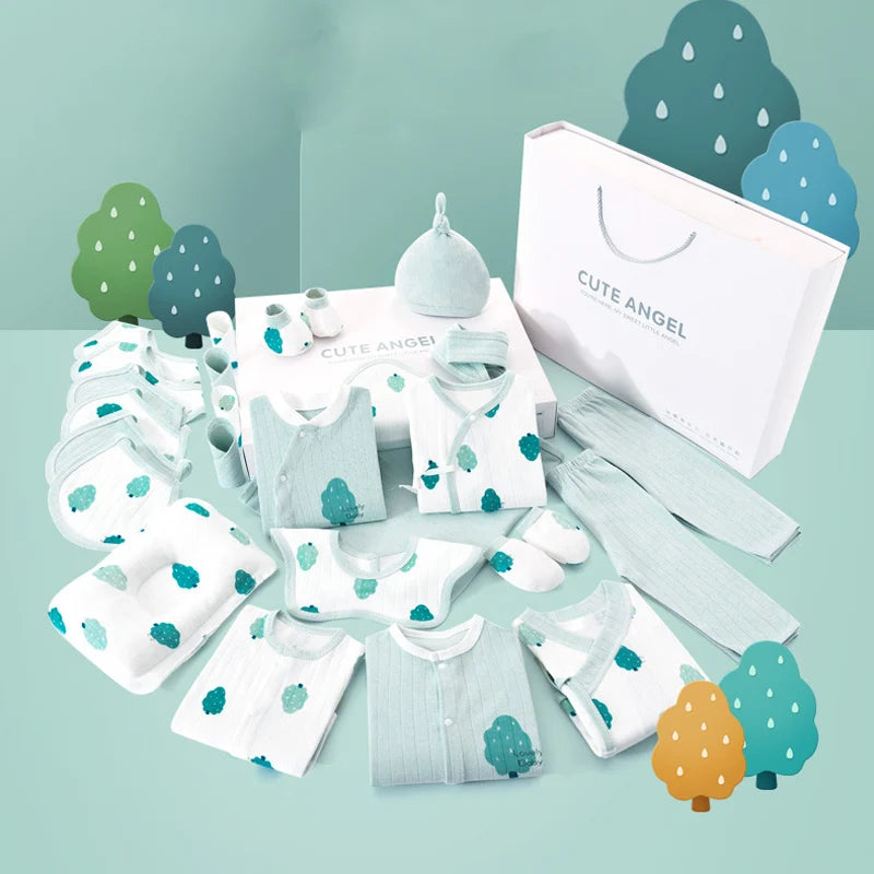 24/26 Pieces Newborn Clothes Baby Gift Pure Cotton Baby Set 0-6 Months