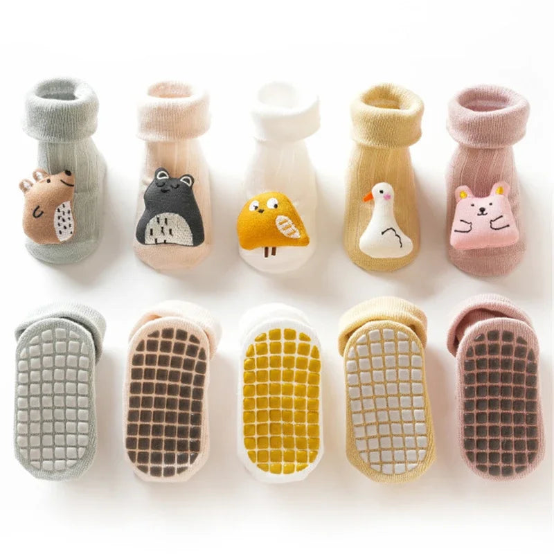 Cute Cartoon Animal Baby Cotton Socks