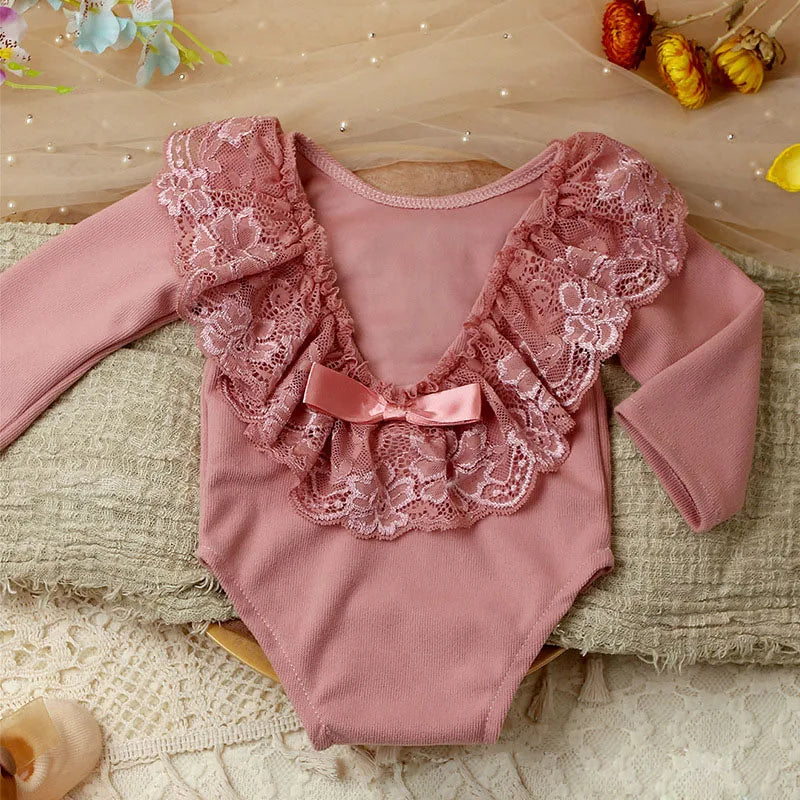 Newborn Baby Lace Bodysuit Photography Clothing Props