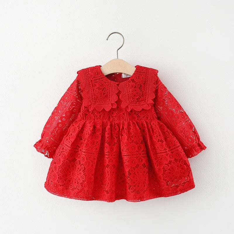 Hollow Lace Dress for Baby Girls Princess