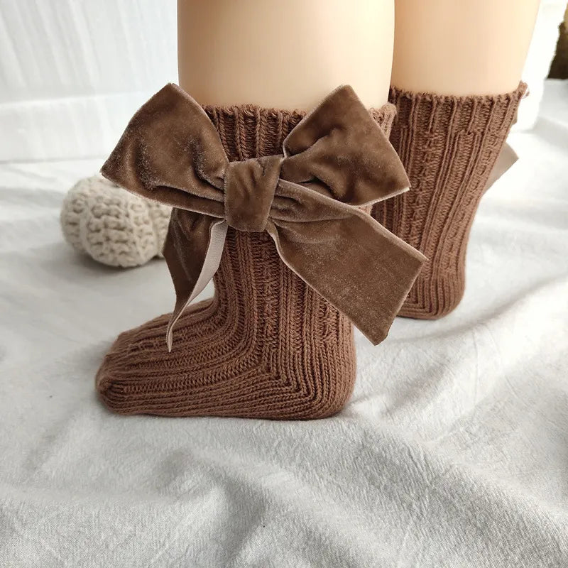 Big Bow Cotton Socks Infant Accessories