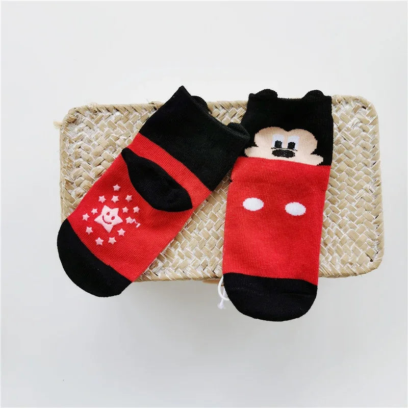 Summer Newborn Baby Jumpsuit Socks Set Cartoon Mickey Mouse
