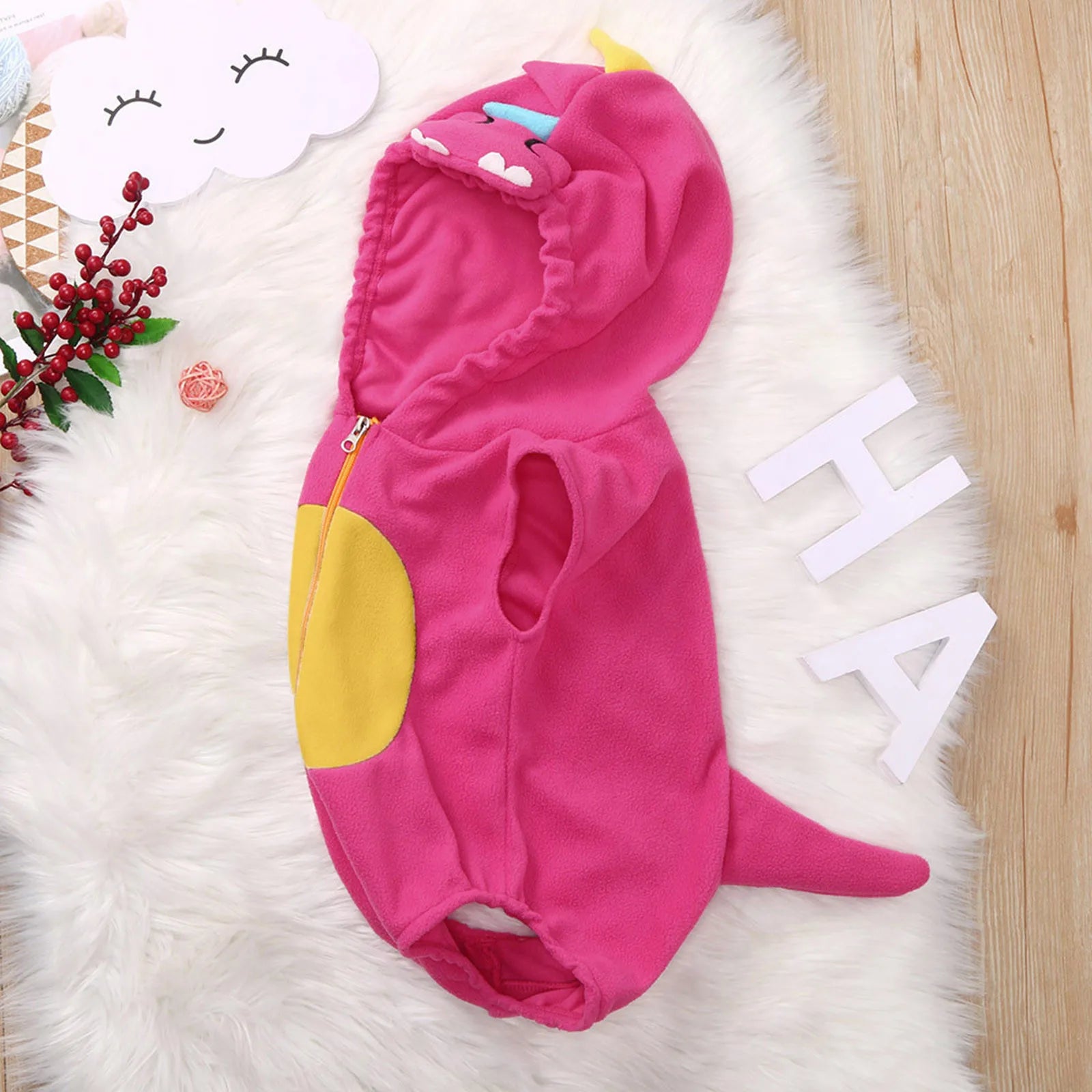 Infant Baby Cartoon Dinosaur Fleece Cosplay Costome