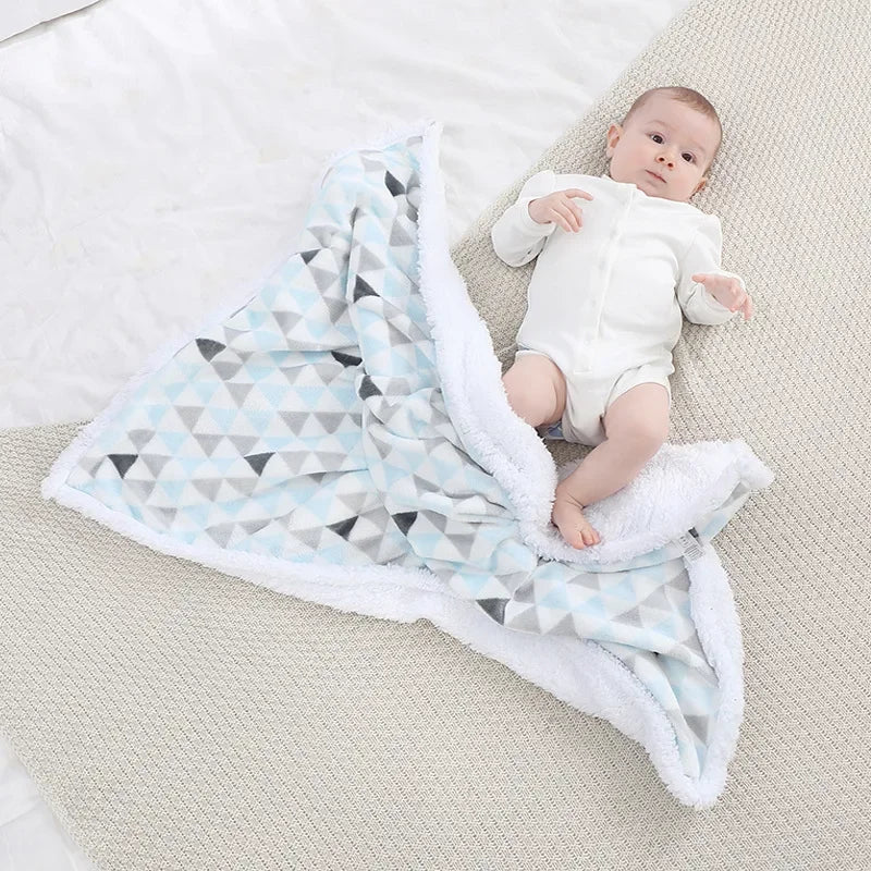 Velvet Thickened Double Layer Soft Comfort Baby Blanket