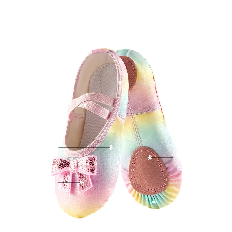 Ballet Shoes Split-Sole Dance Practice Shoes Soft Lightweight Elastic