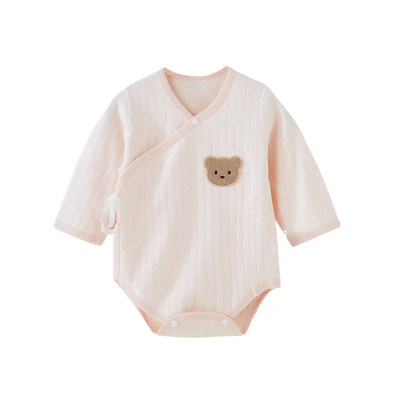 3-12M Baby Bodysuit Cartoon Bear 100% Cotton