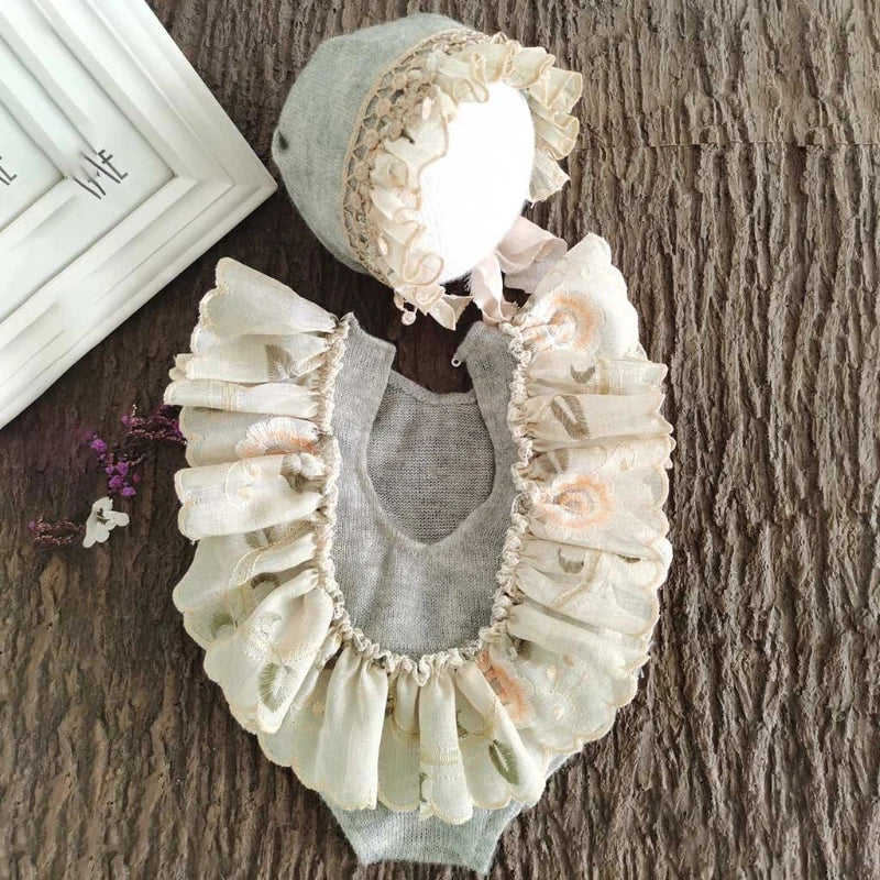 2Pcs/Set Baby Hat+Romper Newborn Photography Props