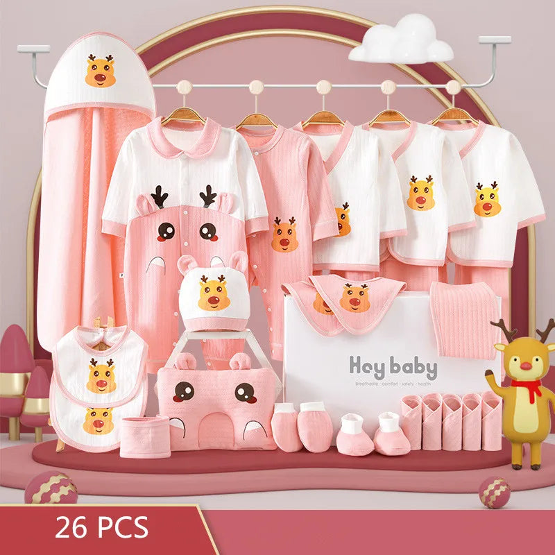 26/24 pieces/lot Newborn Baby Clothes Sets 100% Cotton