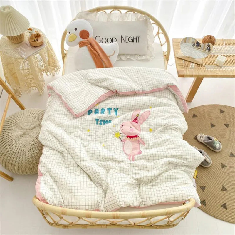 120x150cm 150x200cm Baby Spring Summer Lightweight Sleeping Blanket Autumn Winter Kids Cute Cartoons Pure Cotton Bedding Quilts