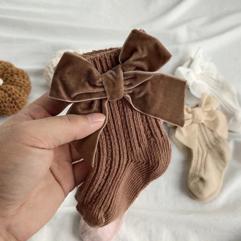 Big Bow Cotton Socks Infant Accessories