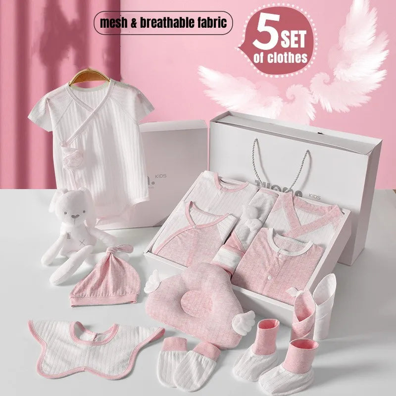 14-20pcs Newborn Sets Summer Breathable Baby Newborn Gifts Without Box
