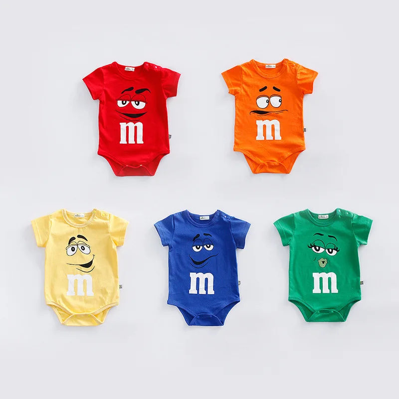 0-2Years Infant Print Jumpsuits Cotton Soft Clothes Summer Newborn Baby Pajamas Oneise Body Suit Infant Cute Briefs Romper
