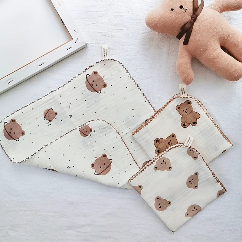 4 Layer Soft Saliva Towel Cotton Baby Face Towel