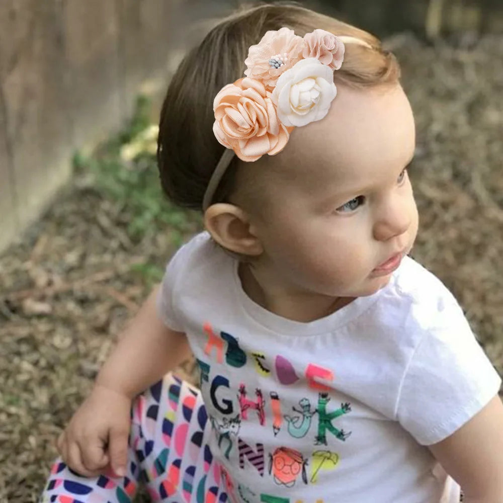 New Hot Flower Super Elastic Baby Headband