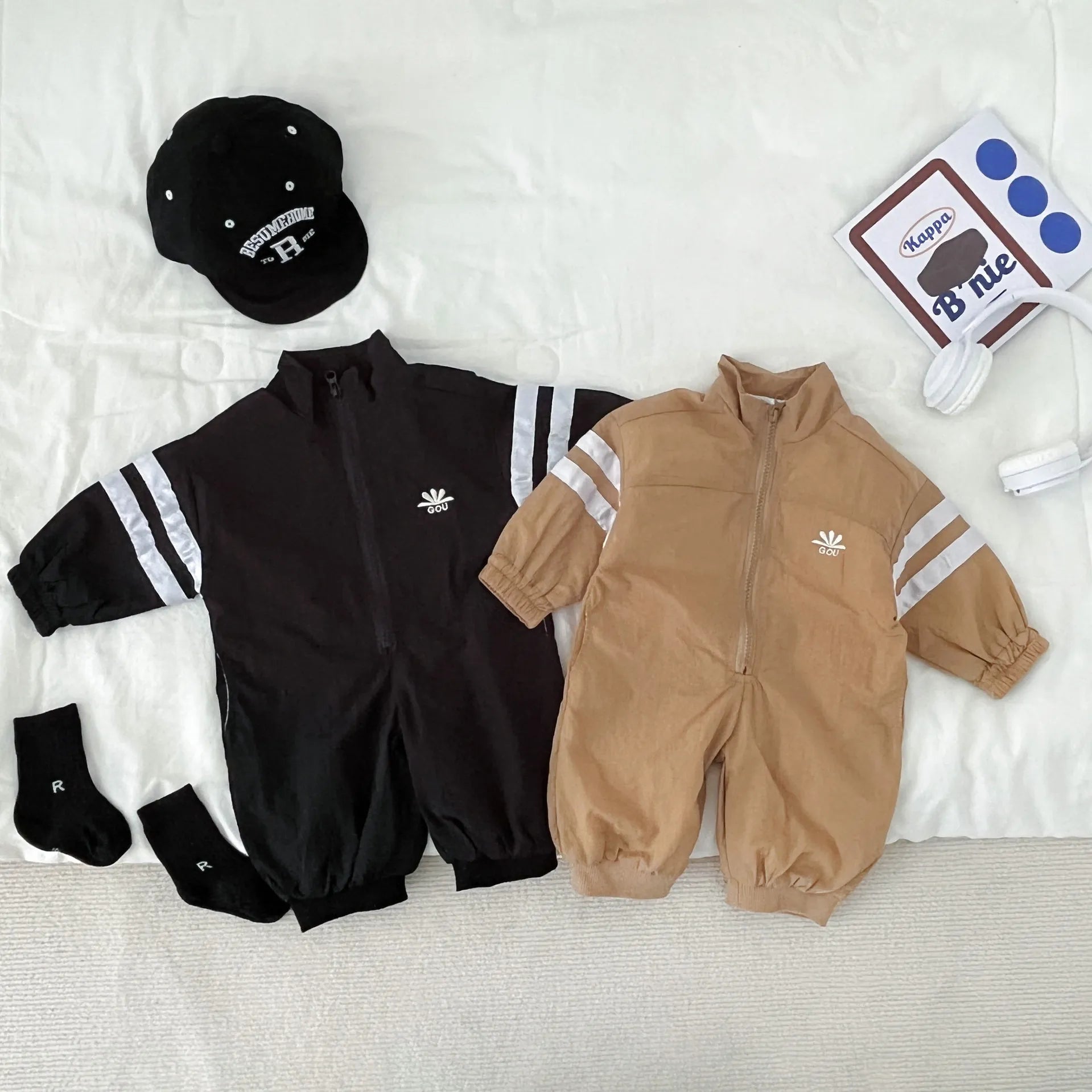Korean Baby Boys Overalls Cotton Long Sleeve