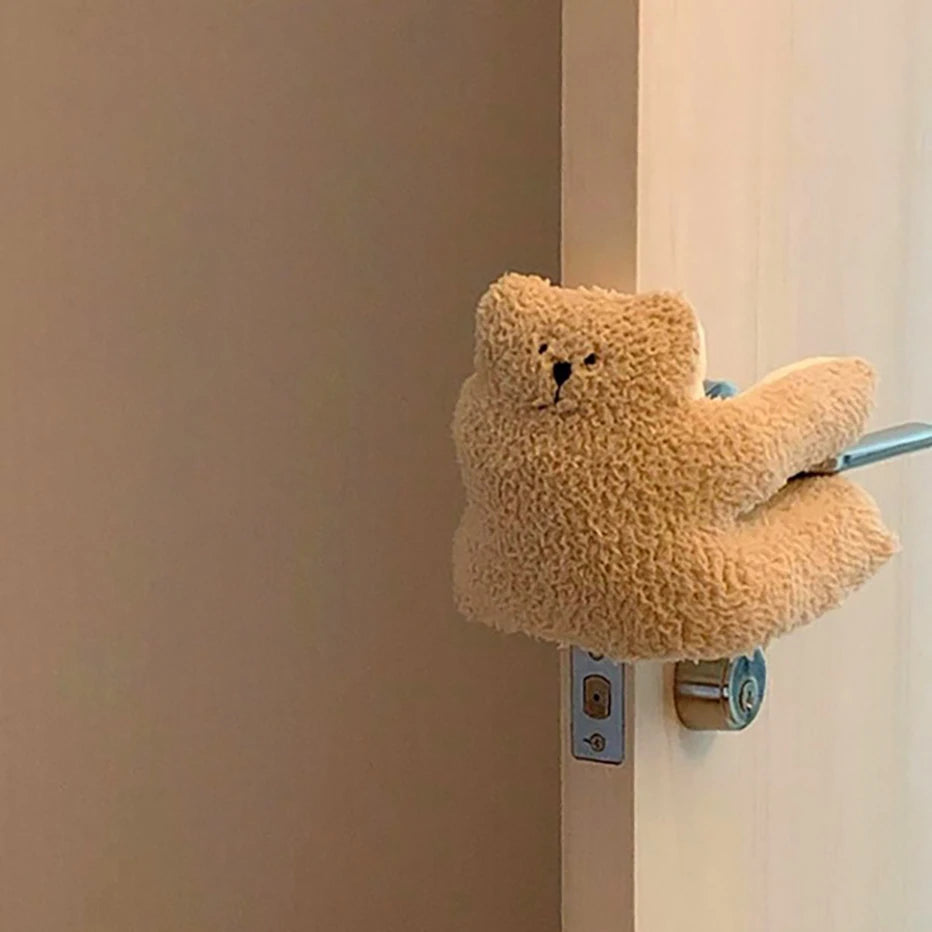 40cm Baby Care Door Stopper Cute Bear Rabbit Soft Sheep Fleece Baby Safety Mat Door Lock Guard Newborn Children Finger Protector