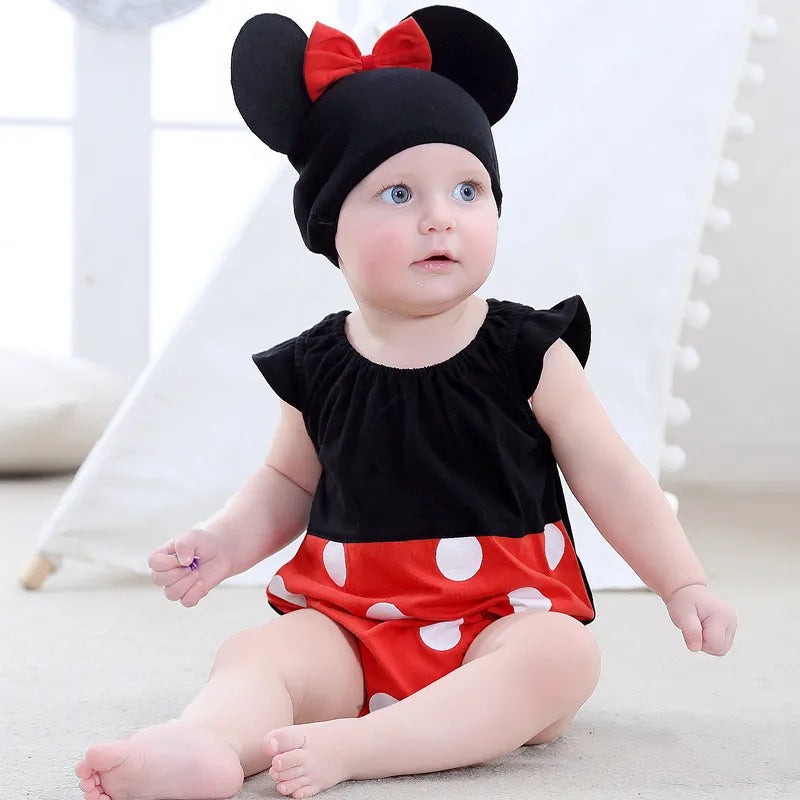 Summer Baby Boys Newborn Short Sleeve Jumpsuit Hat Sock 3 PCS Set