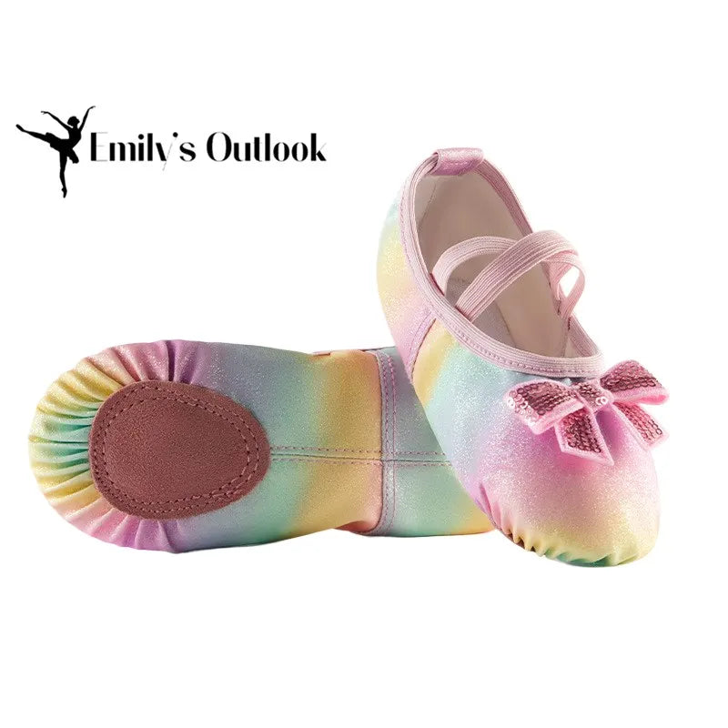 Ballet Shoes Split-Sole Dance Practice Shoes Soft Lightweight Elastic