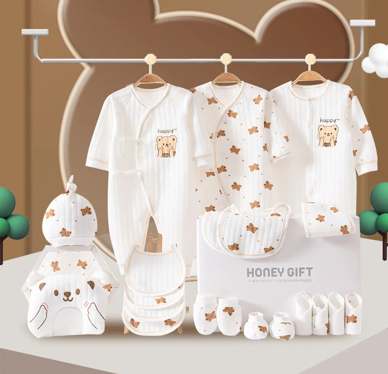 Newborn Baby Clothing Set 20/22/26 pieces/0-6 Months 100% Cotton