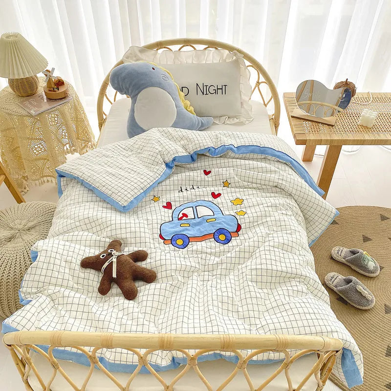 120x150cm 150x200cm Baby Spring Summer Lightweight Sleeping Blanket Autumn Winter Kids Cute Cartoons Pure Cotton Bedding Quilts